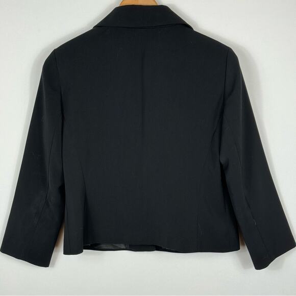 Lafayette 148 New York Women’s Petite Black 3 Button Lined Blazer Size 4 - Picture 5 of 8